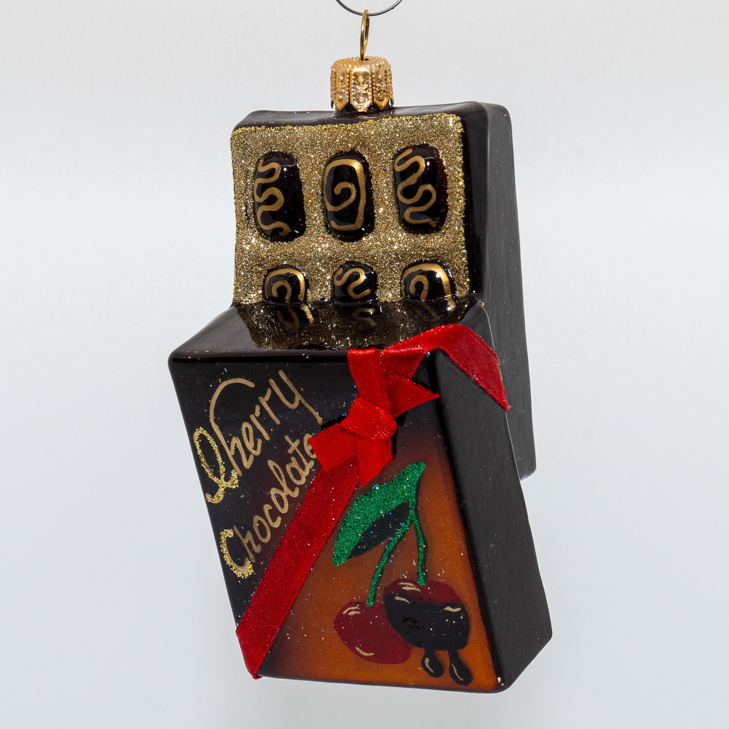 Chokolade-æske m. bånd