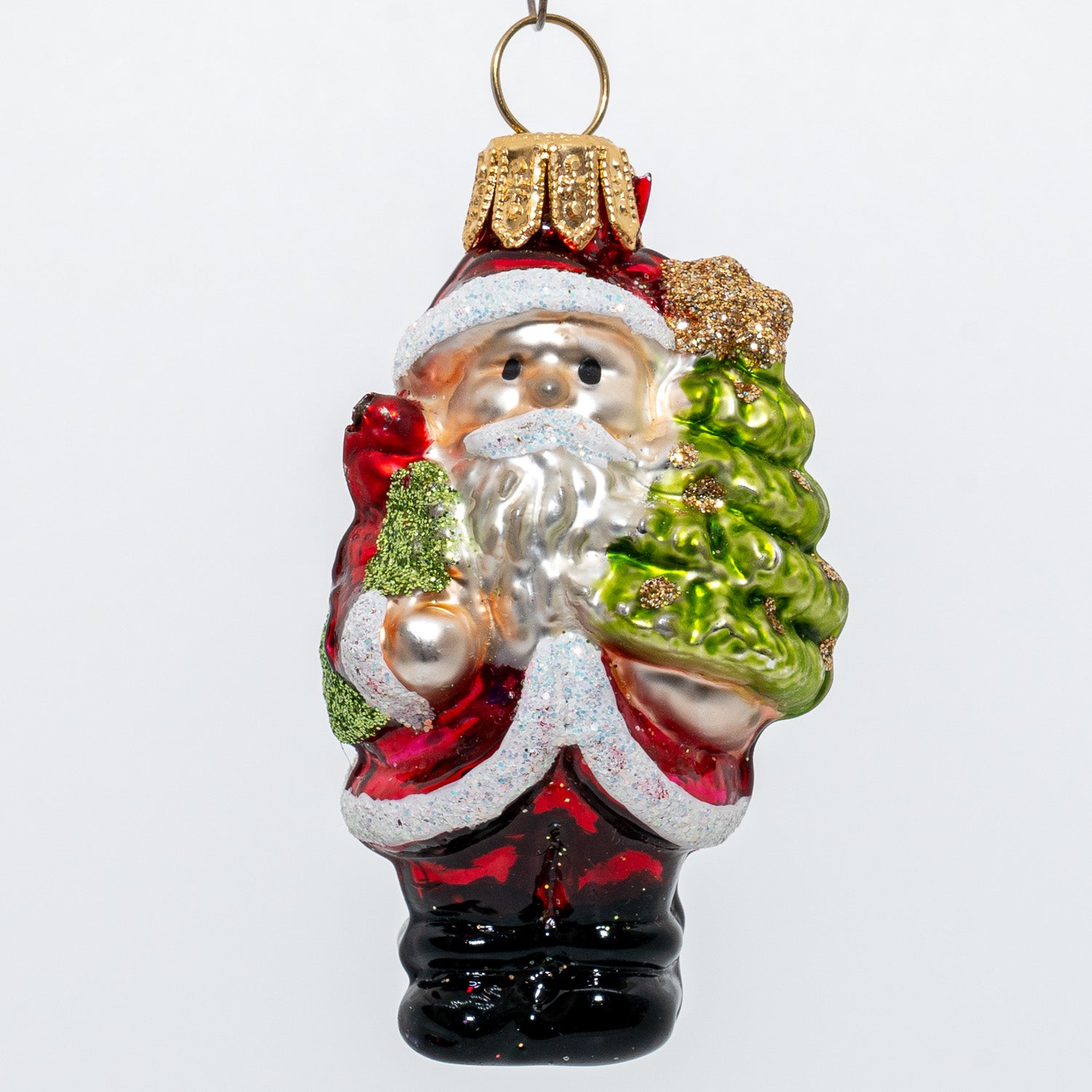 Julemand m/krans og juletræ