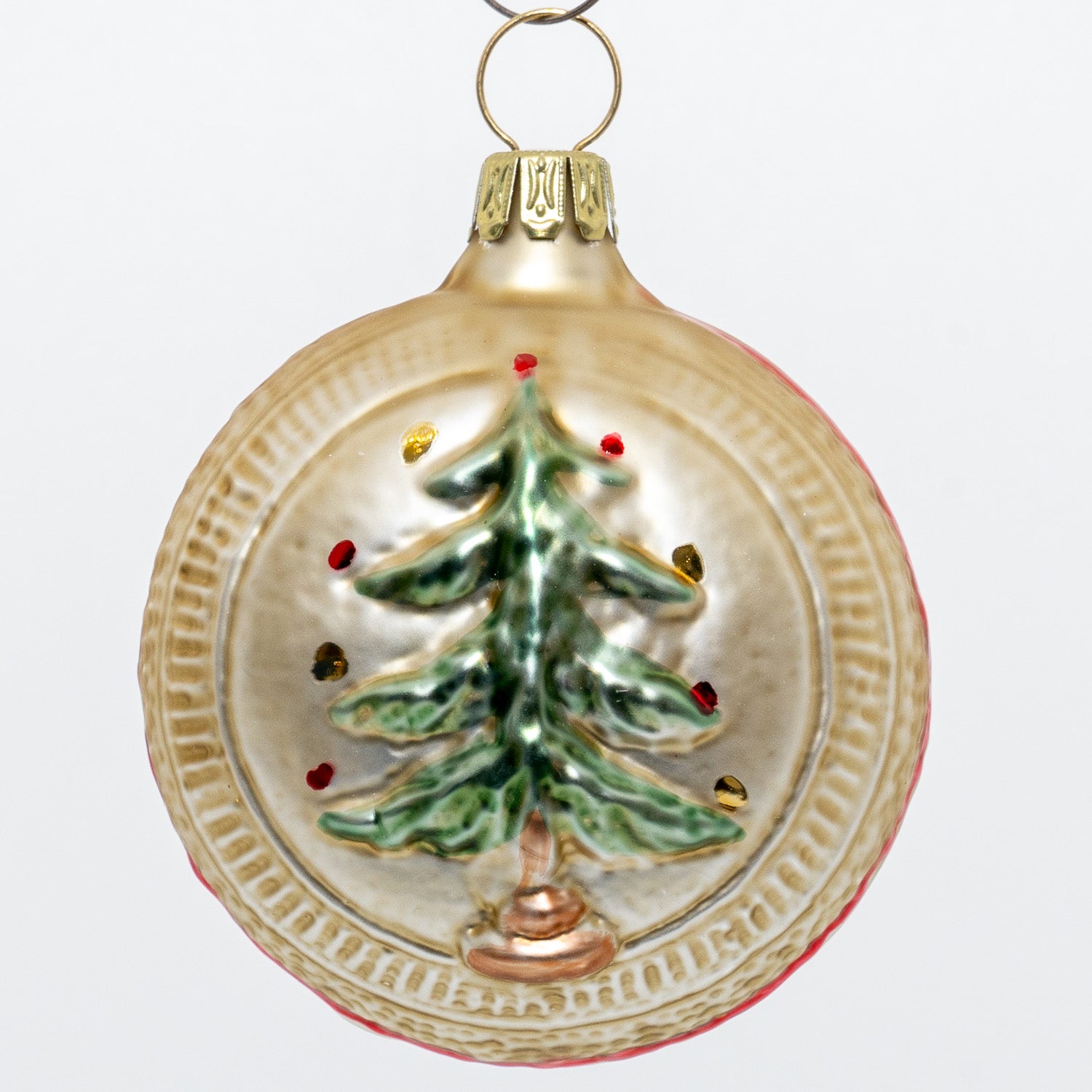 Julekugle med juletræ