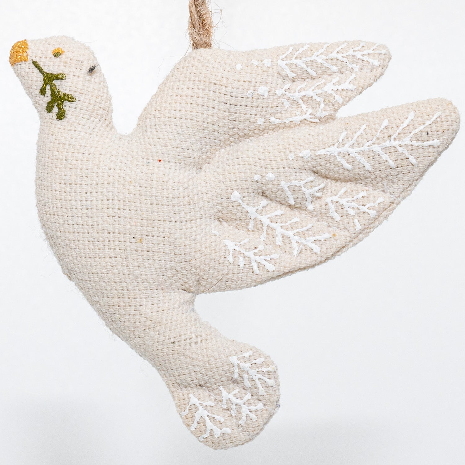 Fredsdue m. broderet kvist