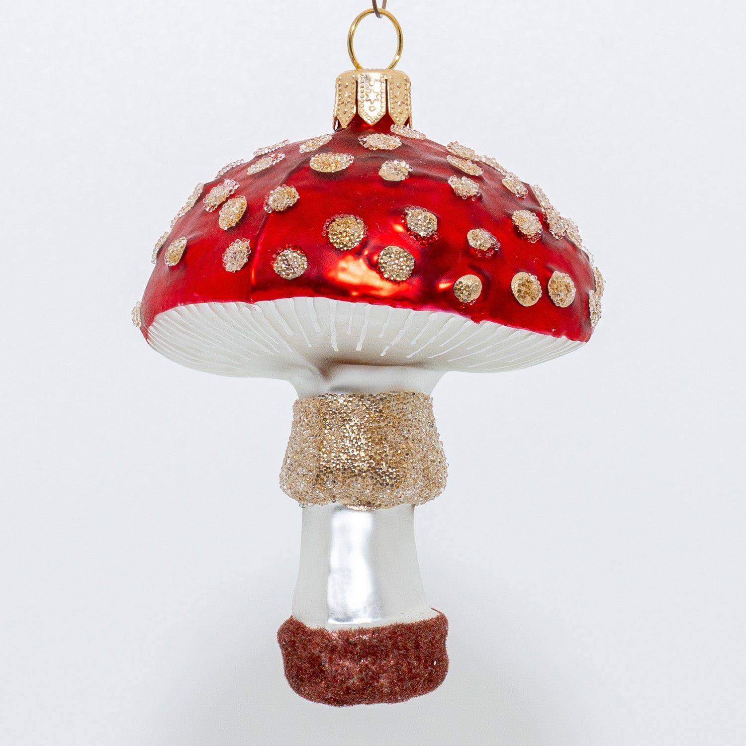 Fluesvamp, mat - rød/guld/brun - str. stor