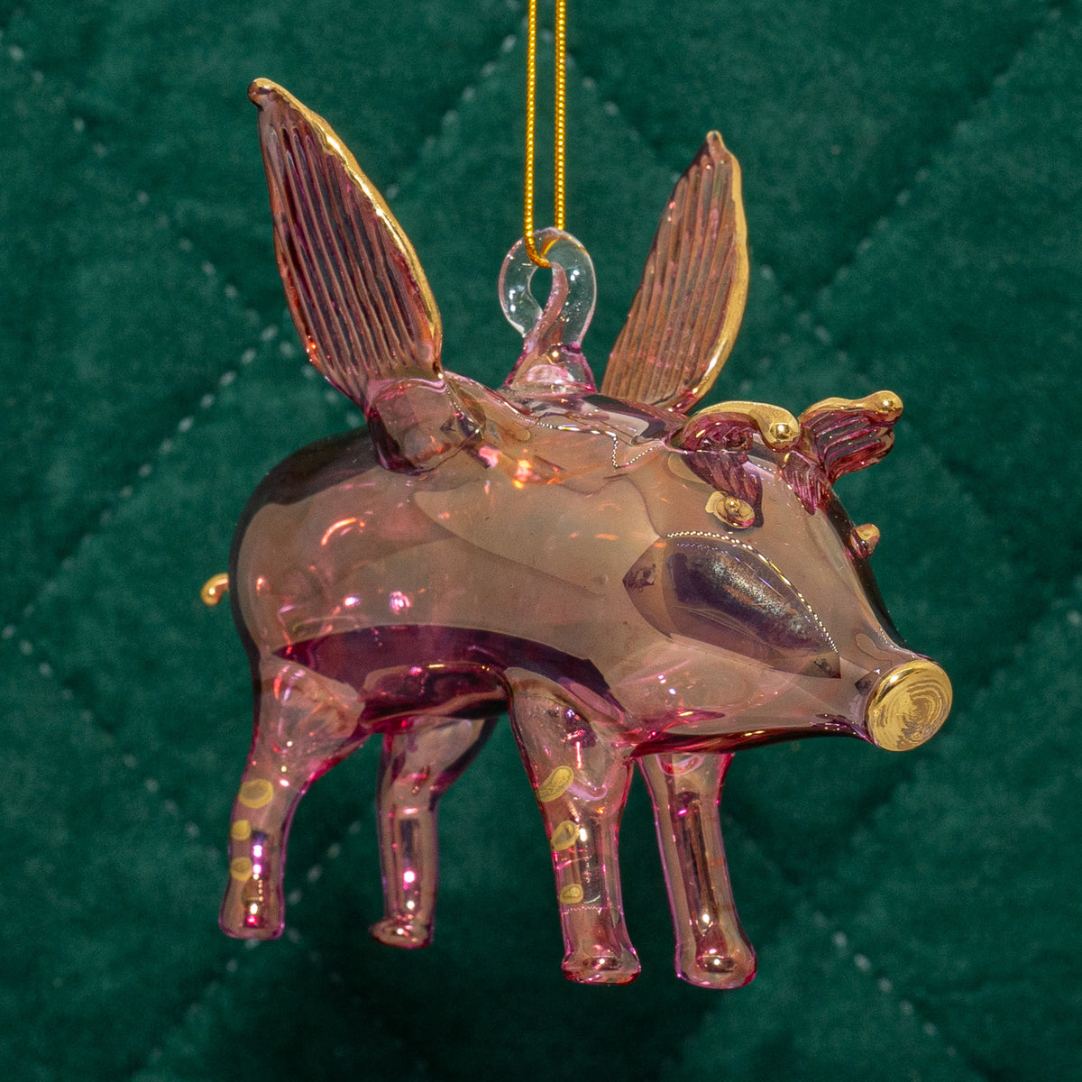 Glasgris m. guld