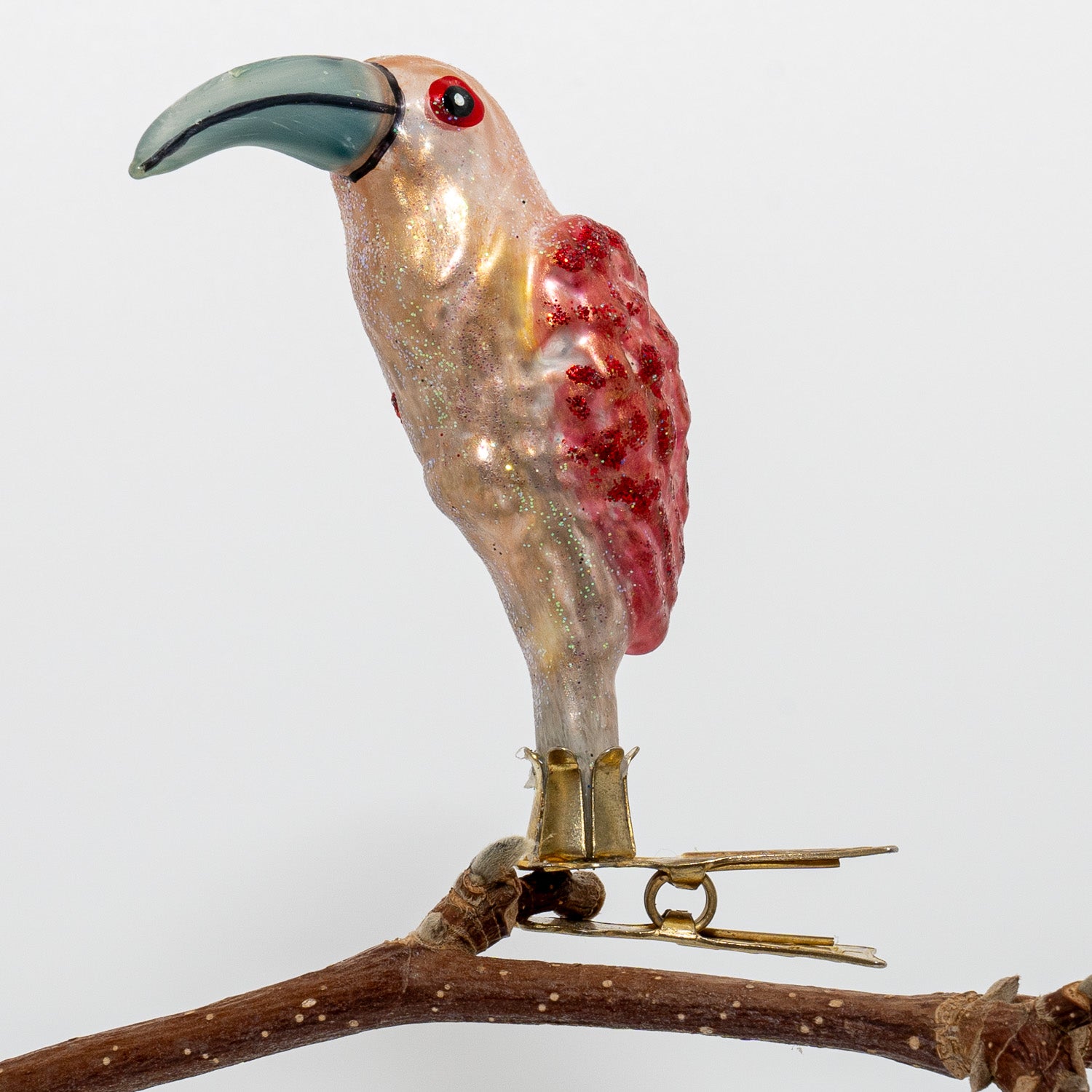 Langnæb fugl lyserød, på klips