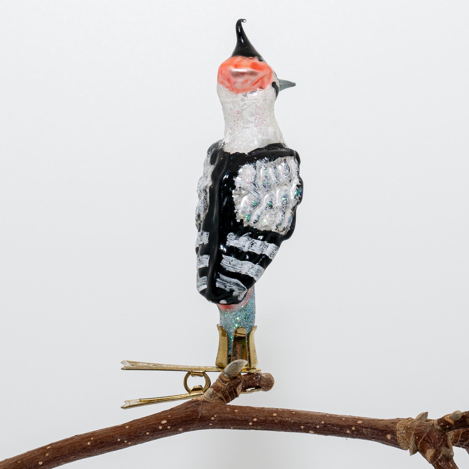 Spætte på klips, sort/hvid