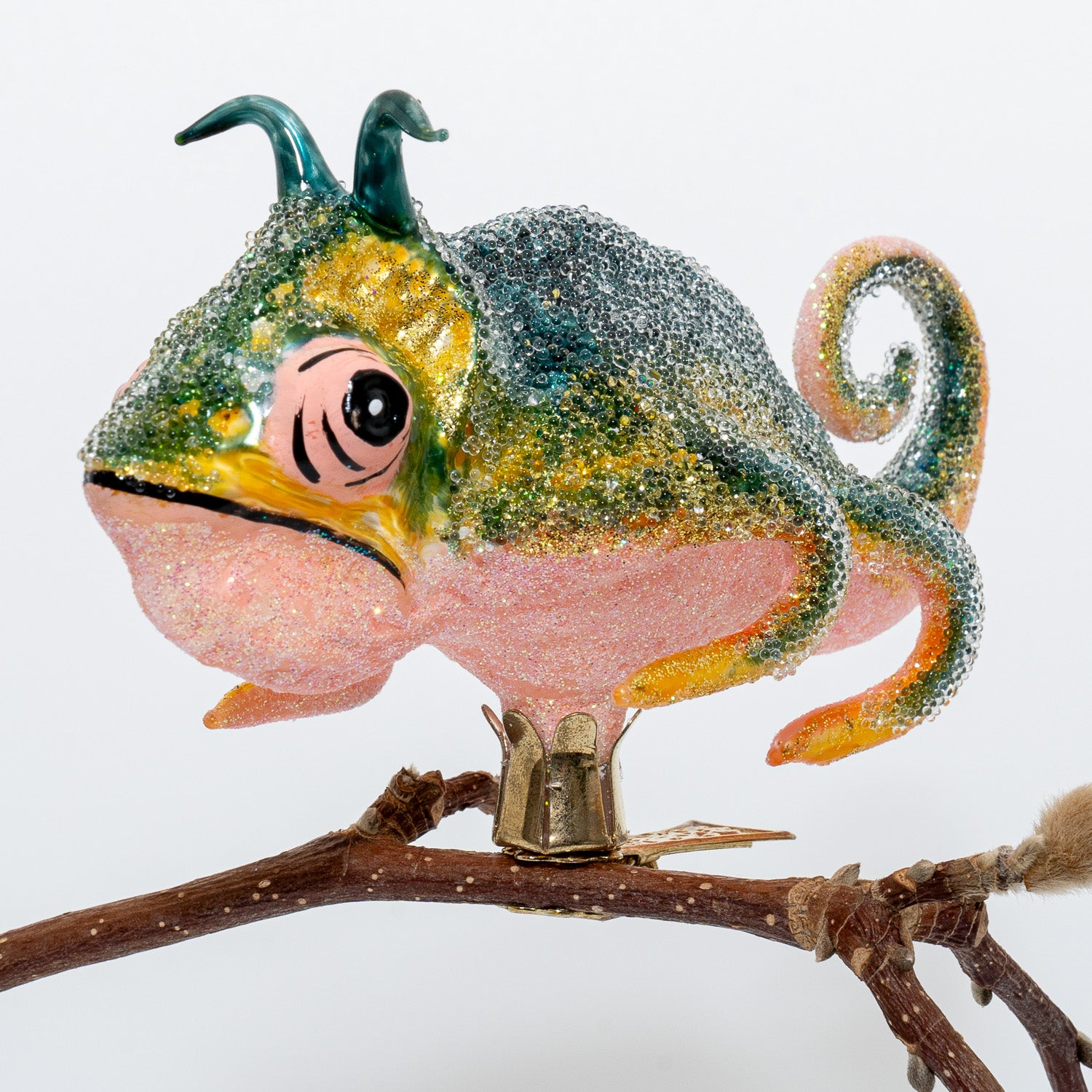 Kamæleon på klips, grøn