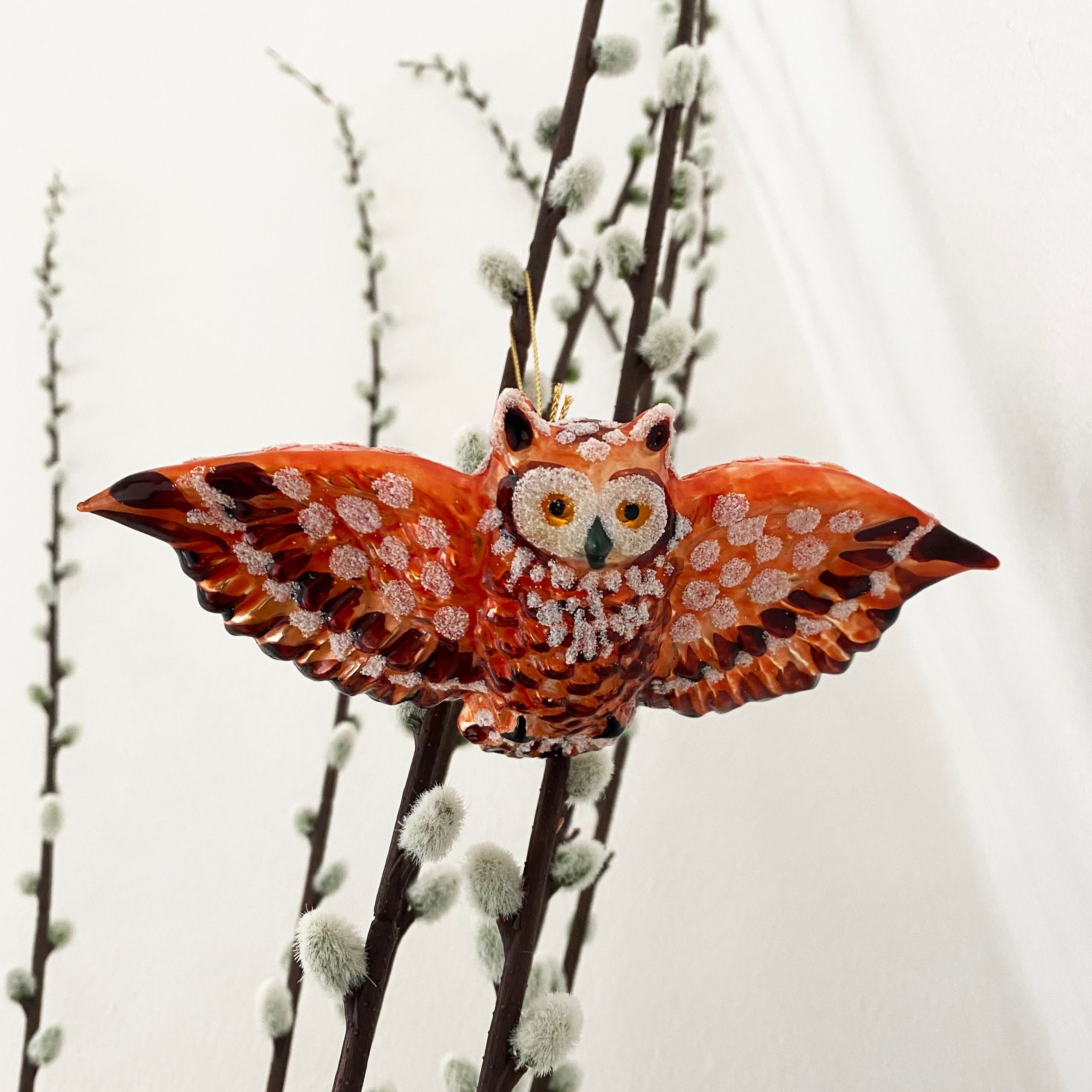flyvende ugle, brun/orange